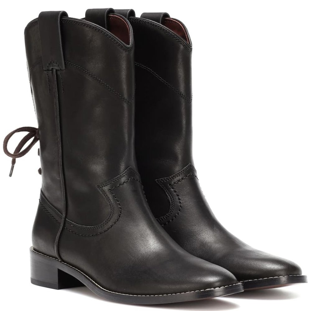 see by Chloe  Annika Western Leather Boots